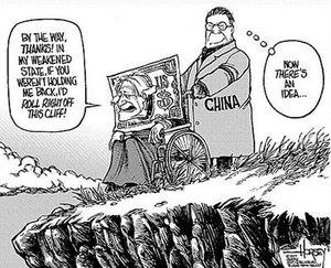 China vuela del dólar