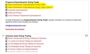 Webinar Swing Trading con Opciones.