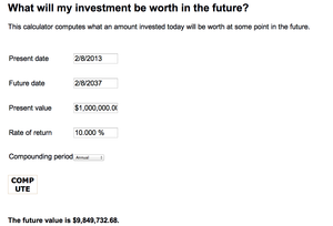 Valor futuro de una inversión