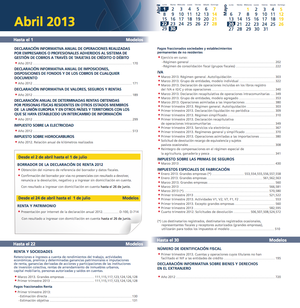 Calendario fiscal Abril 2013