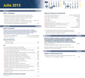 Calendario fiscal Julio 2013