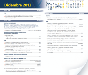 Calendario fiscal Diciembre 2013