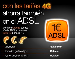 Orange ofrece ADSL por 1€