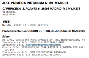 Ha vuelto a suceder: la difunta resucitó para pagar la deuda de comunidad