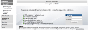 Inscripción al RFC con CURP 