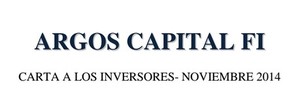 Argos Capital. Carta a los inversores - Noviembre 2014
