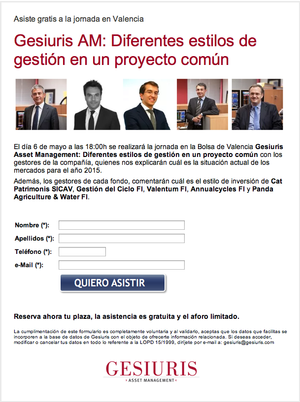 Gestión del Ciclo FI en Bolsa de Valencia