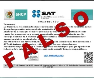 Fraudes con correo falso del SAT