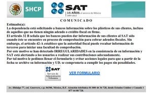 Fraudes con correo falso del SAT