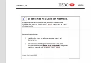 HSBC correo de Notificación de transferencia de depósito falso