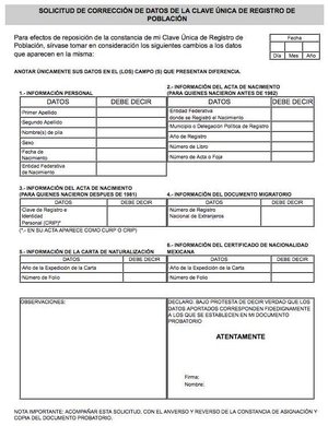 Cómo corregir mi CURP: Paso a paso