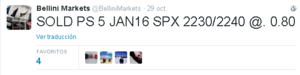 Seguimiento operativa de Venta de Spreads 1 Noviembre 2015