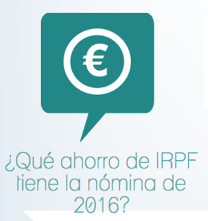 Rebaja del IRPF en tu nómina de 2016