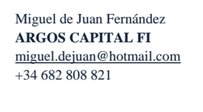 Argos Capital FI - Carta a los inversores Enero 2016