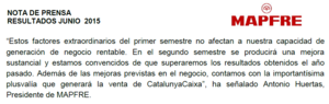 Seguimiento 2015 y previsiones 2016: Santander, BBV y Mapfre