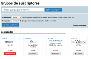 Grupos de suscriptores: Recibe alertas por mail de tus contenidos favoritos y consigue promociones exclusivas