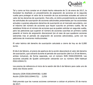 Operación blanca en Quabit