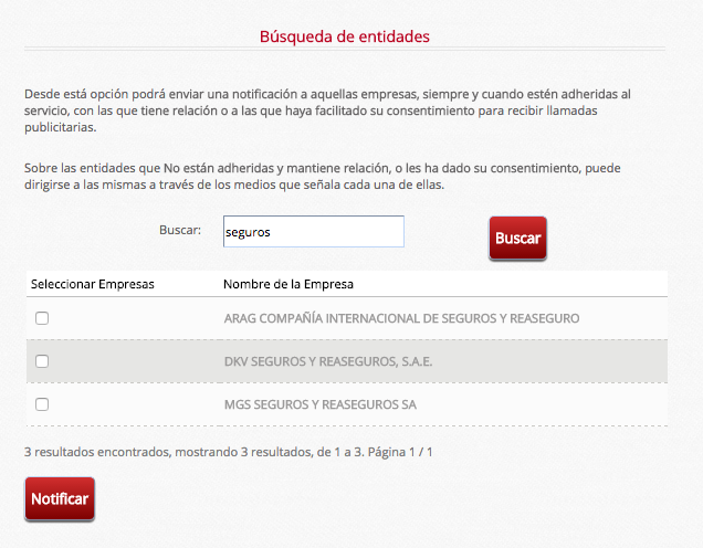 Estoy Apuntado En La Lista Robinson