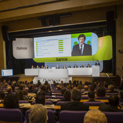 Junta de Accionistas de Bankia que acuerda el contrasplit