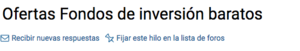 Si eres usuario de Rankia, ya puedes chinchetear los hilos de foro que más te interesen
