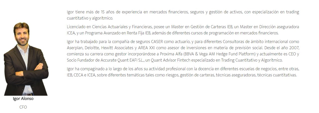 Equipo gestor Accurate