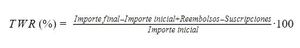 Rentabilidad MWR o TWR
