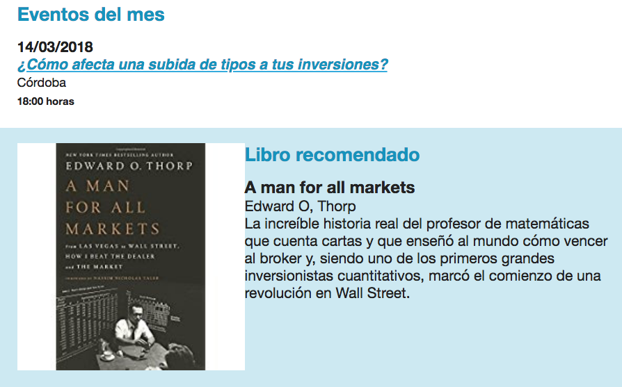 Eventos del mes Amiral