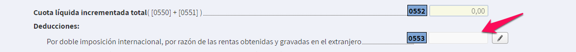 deducción doble imposición