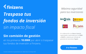 Ya es posible hacer traspaso de los fondos de inversión a Finizens 