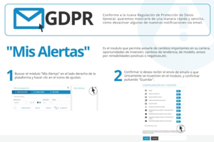 GDPR: Cambios en la comunicación de Mi Cartera