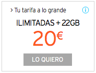 Tarifa Tu tarifa a lo grande Simyo