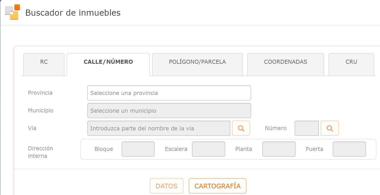 Comprobación catastro