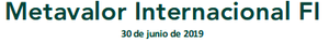 Metavalor Internacional FI: Informe Semestral 1S 2019 Metavalor Internacional FI: Informe Semestral 1S 2019