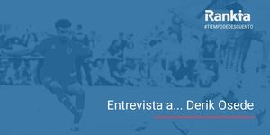 Derik Osede: "Es una pena escuchar que tanto futbolista tiene problemas económicos al retirarse. Pero no me sorprende" Derik Osede: "Es una pena escuchar que tanto futbolista tiene problemas económicos al retirarse. Pero no me sorprende"