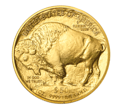 Reverso de la moneda de oro Buffalo americana