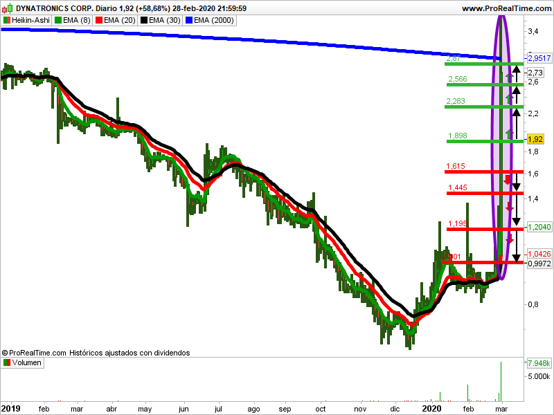 Dynatronics velas japonesas