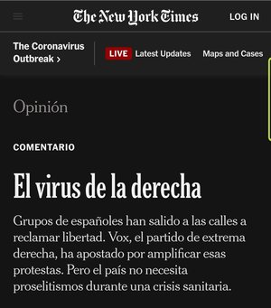 La politización del virus
