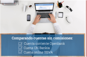 Comparando cuentas online y sin comisiones: Openbank, BBVA y N26