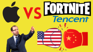 🎮 FORTNITE (Tencent) demanda a APPLE tras quitarlo de su App Store➡️ Guerra fría USA vs China💣 y SPLIT de Apple🍏