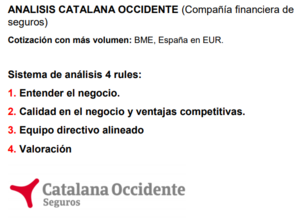 Análisis Fundamental de Catalana Occidente