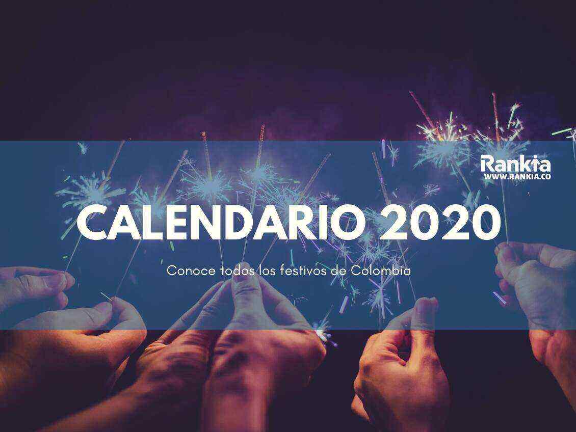 Calendario laboral Colombia: días festivos 2020