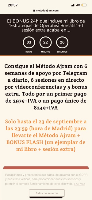 El método Ajram no os enriquecerá a vosotros