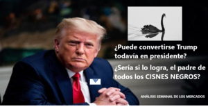 Los mercados en máximos, pero, y ¿si gana finalmente las elecciones Trump? Un cisne negro is coming