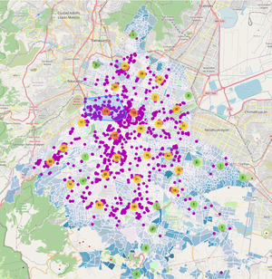 Análisis geoespacial: Relación entre el acceso a Servicios Financieros y Marginalidad por Zona en la Ciudad de México.