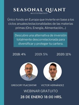 Futuros de Materias Primas: COT Semana 19 Enero. Invitación webinar