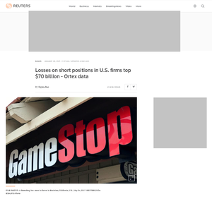 GameStop. Apostar contra el establishment en bolsa ahora es "discurso de odio", literalmente