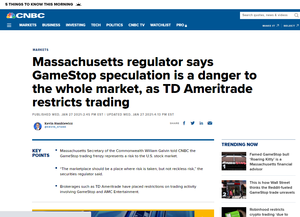 GameStop. Apostar contra el establishment en bolsa ahora es "discurso de odio", literalmente