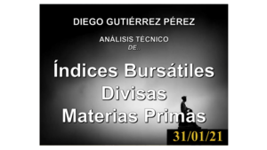 Análisis de Índices Bursátiles, Divisas, Materias Primas y Bitcoin. 31/01/21.