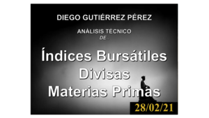 Análisis de Índices Bursátiles, Divisas, Materias Primas y Bitcoin. 28/02/21.