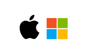 Los principales hitos de Apple y Microsoft